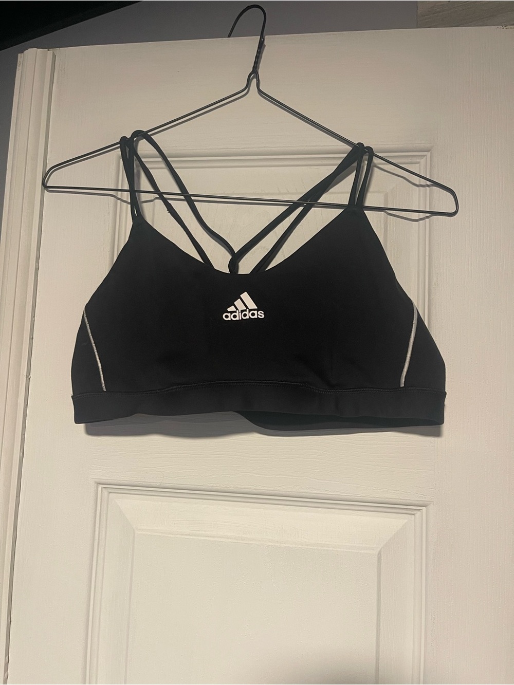 Adidas Black Strappy Sports Bra
